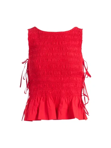 Top Ganni czerwony