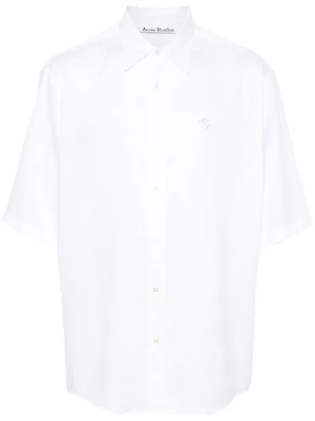 Cămașă Acne Studios cu broderie alb