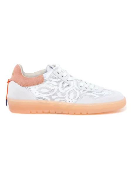 Sneakersy Barracuda skórzane białe