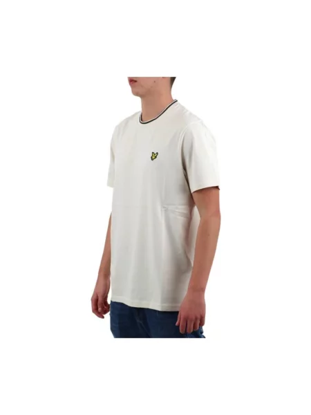 Koszulka Lyle & Scott casual biała