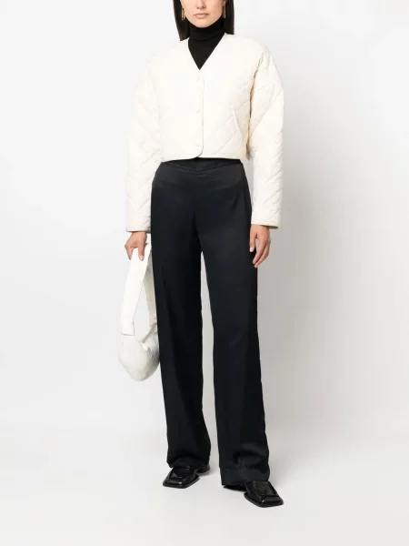 Kelnės Jil Sander aukštu liemeniu mėlyna
