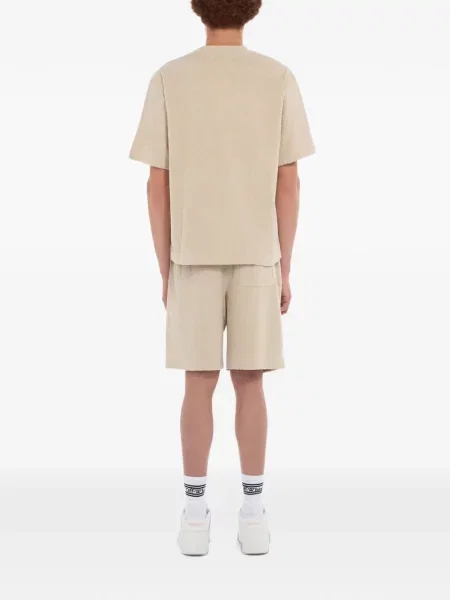 Tricou Off-white din material terry alb