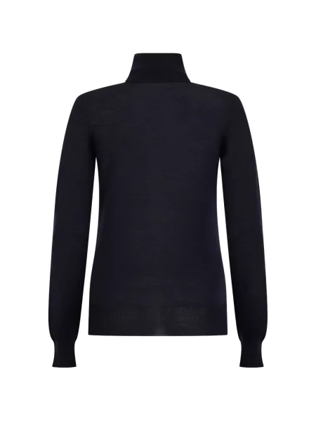 Lung tricou Moorer tricotate negru