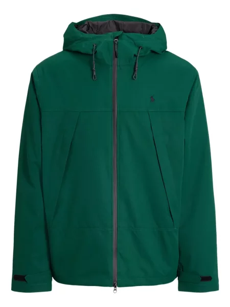 Ριγέ polo Polo Ralph Lauren με κουκούλα με αυτόγραφο λευκό