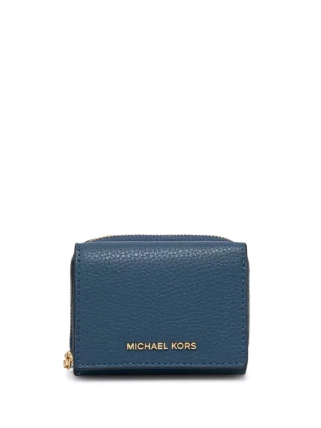 Iš natūralios odos raštuotas diržas Michael Michael Kors aukštu liemeniu rožinė