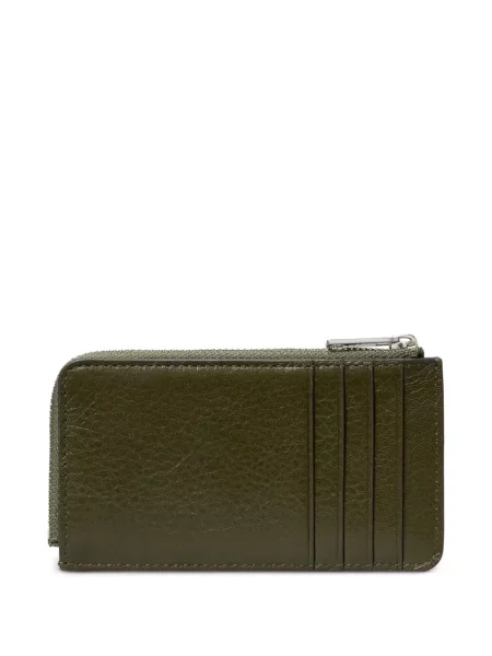 Matlasat portofel Tory Burch din piele verde