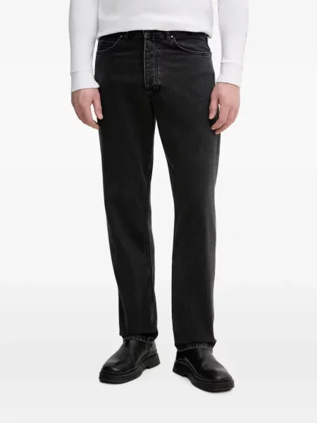 Blugi drepți Benetton negru