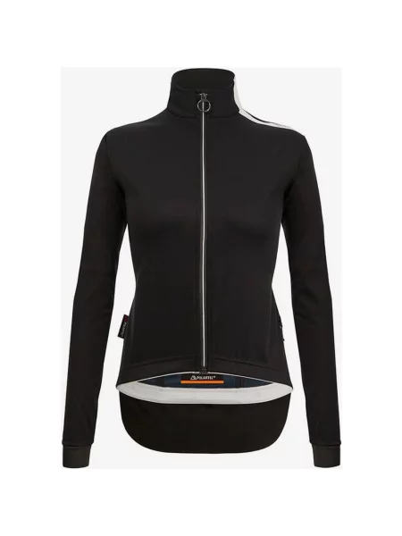 Czarna kurtka Santini Vega Multi Hood Slim Fit XS biała