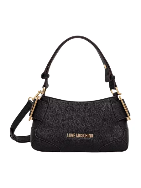 Love Moschino torebka crossbody z imitacji skóry czarna