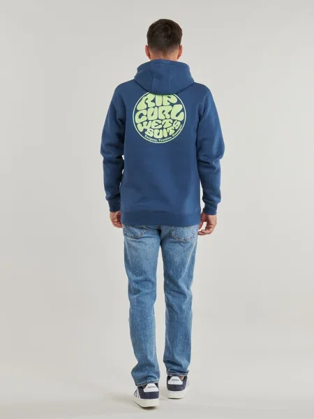 Geacă Rip Curl cu glugă albastru