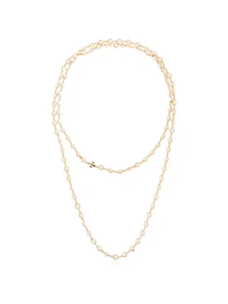 Colier Tory Burch cu mărgele auriu