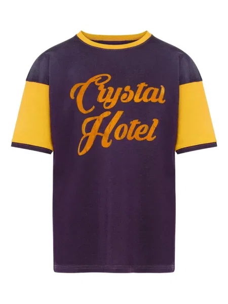 Тениска Maison Margiela с принт виолетово