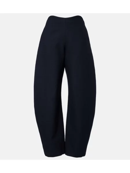 Pantaloni Alaïa de lână gri