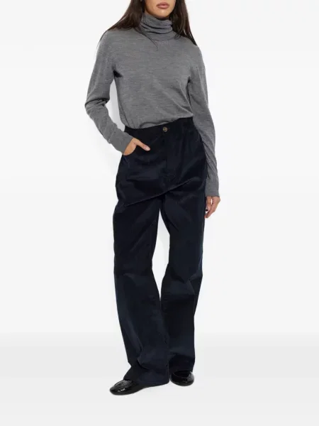 Pantaloni Róhe de catifea cord albastru