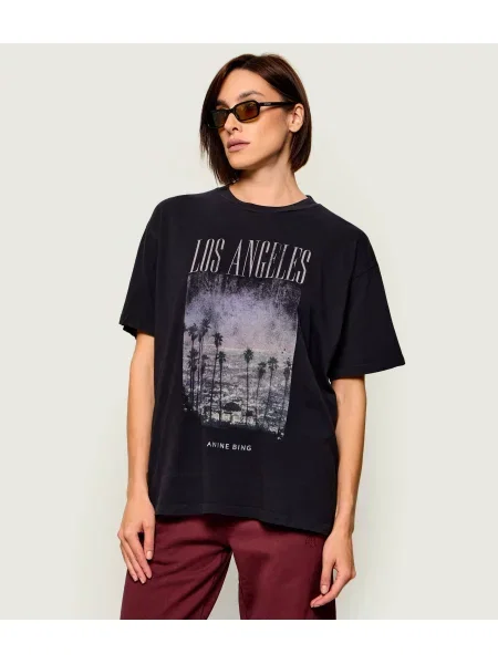 Anine Bing Tricou Cade negru