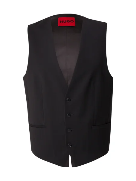 HUGO Vestă de costum negru
