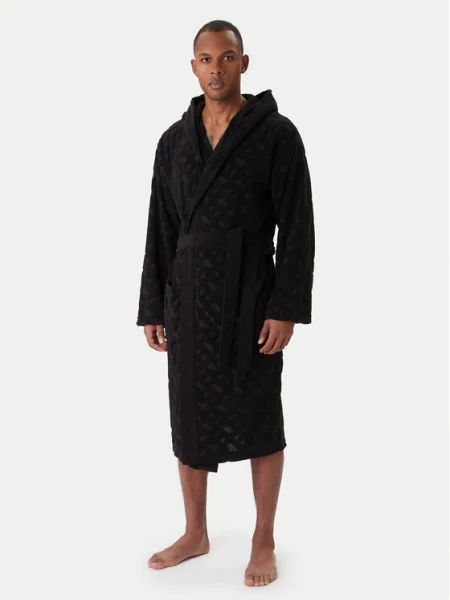 BOSS Köntös Fashion Robe fekete