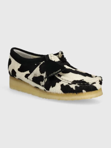 Κλειστά παπούτσια Clarks Originals Wallabee λευκό