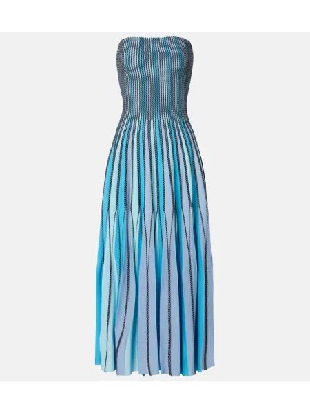Rochie midi Simkhai cu dungi albastru