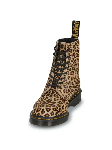 Pantofi Dr. Martens cu model leopard negru