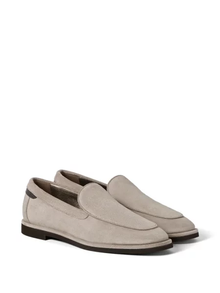 Pantofi loafer Brunello Cucinelli din piele de căprioară