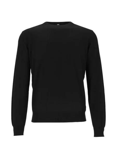 Pulover Alpha Studio de lână cu decolteu rotund negru