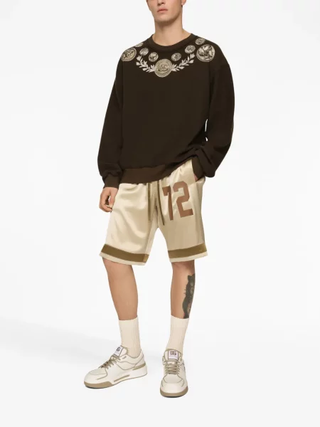 Raštuotas džemperis Dolce & Gabbana ruda