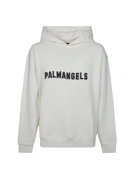 Bluza z kapturem Palm Angels z kapturem biała