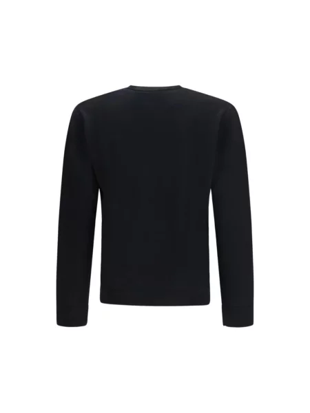 Lniany sweter Valentino czarny
