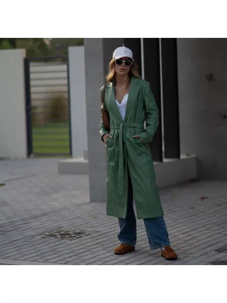 Trenčkot Thead. zelena