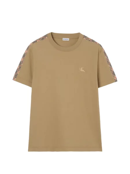 Tricou Burberry în carouri maro