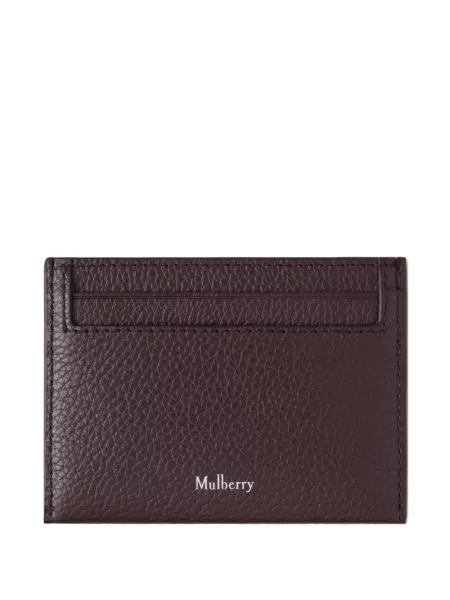 Portofel Mulberry din piele cu imagine maro