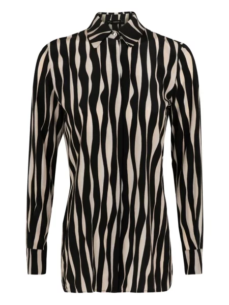 Jedwabna koszula Lenny Niemeyer z nadrukiem czarna