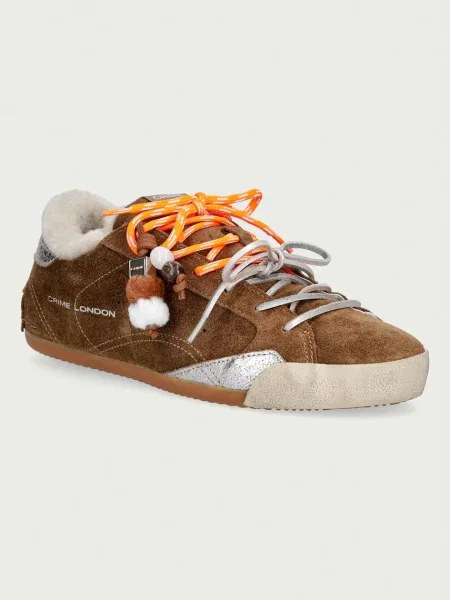Crime London SNEAKERINA sneakers dámske semišové hnedá