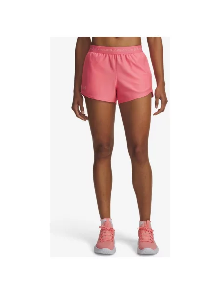 Szorty kobiece Under Armour Tech Play Up gumowy S różowy