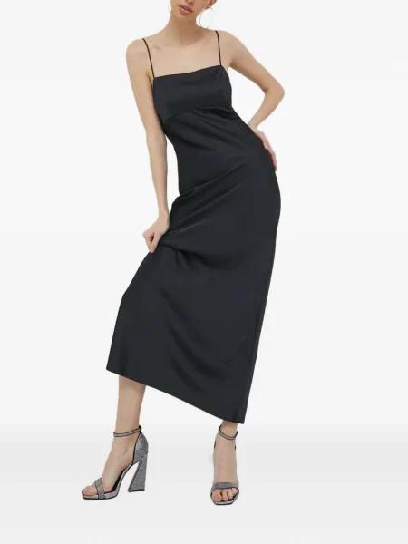 Rochie maxi Abercrombie & Fitch de costum negru