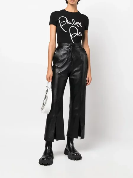 Raštuotas marškinėliai Philipp Plein juoda