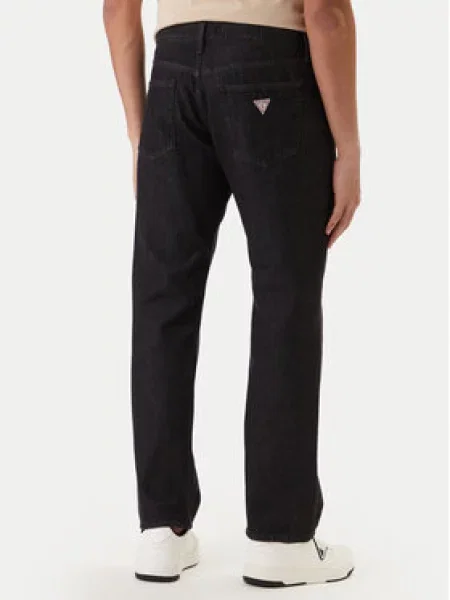 Guess Jeans Džinsai Straight Fit juoda