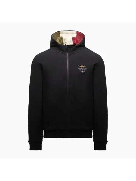 Hanorac cu glugă Aeronautica Militare negru