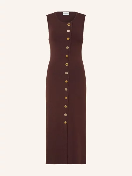 Claudie Pierlot Sukienka Z Dzianiny braun