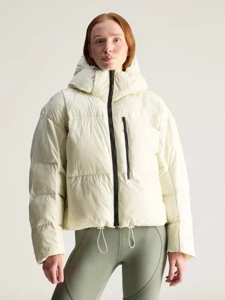 Зимова куртка adidas бежевий