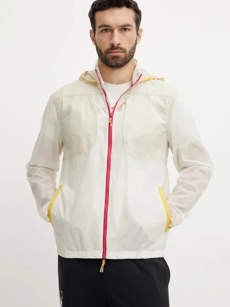 Under Armour geaca de ploaie Launch Trail barbati de tranzitie bej