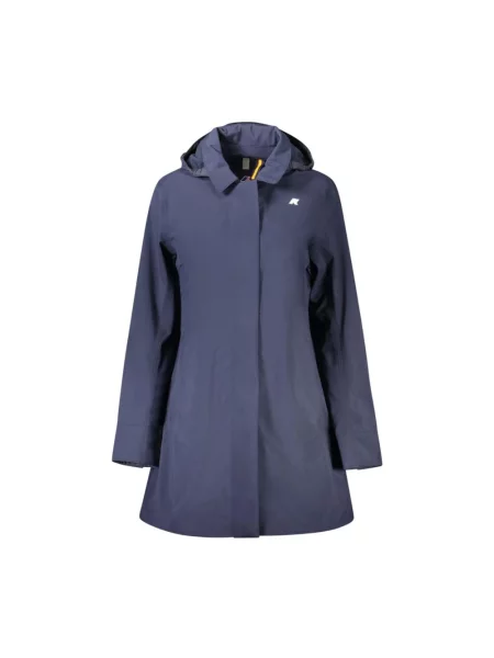 Trencz K-way wiatroszczelny retro niebieski