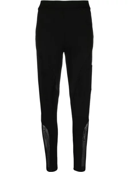 Leggings Philipp Plein transparente stretch negru