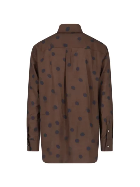 Cămașă Paul Smith cu buline maro