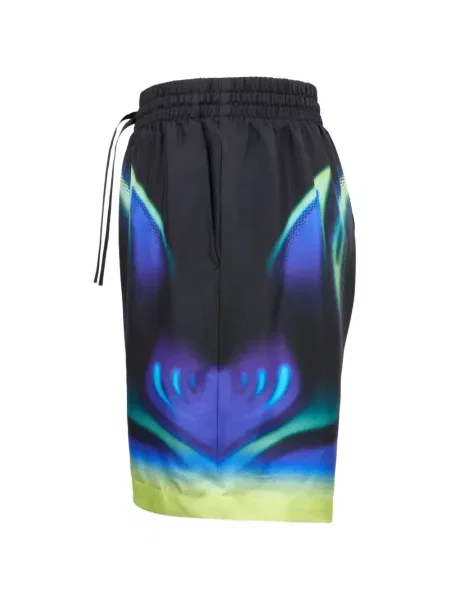 Kraťasy Casablanca s potiskem se stahovací šňůrkou černé