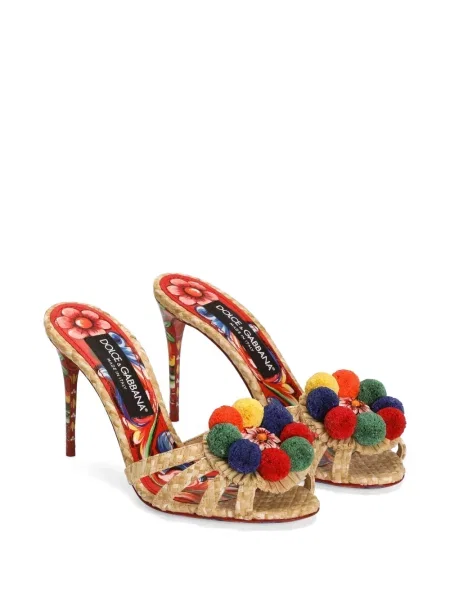 Papuci tip mules Dolce & Gabbana cu broderie
