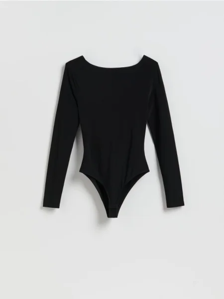 Reserved Body cu decolteu adânc negru