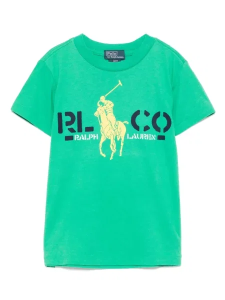 Koszulka polo dziecięca Polo Ralph Lauren zielona