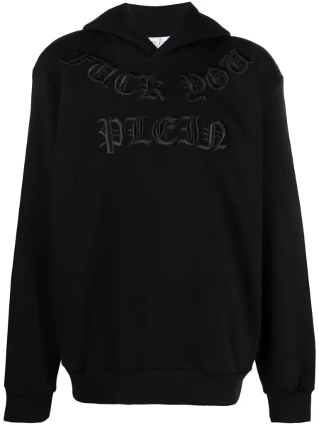Hanorac cu glugă Philipp Plein cu broderie negru